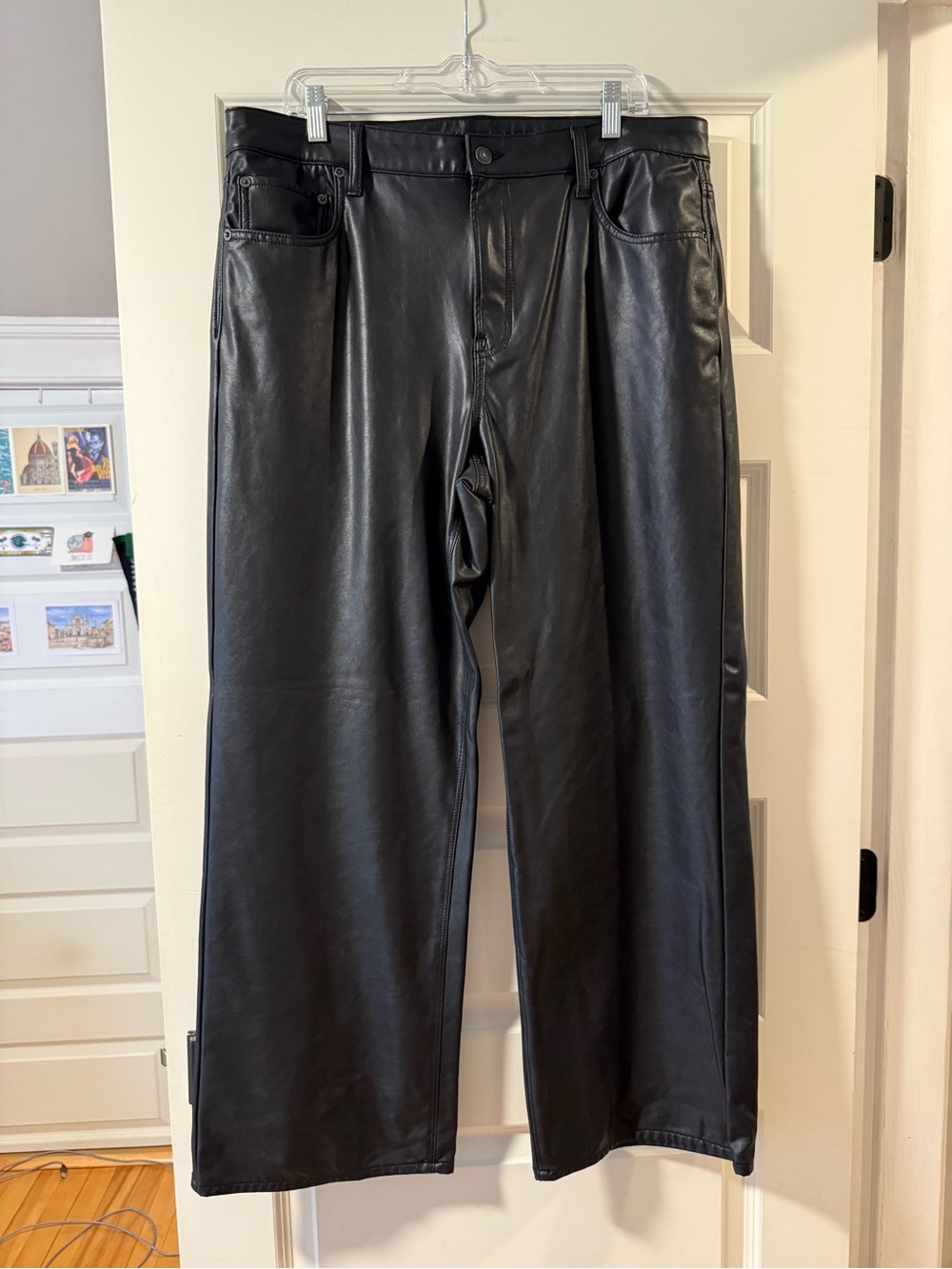 American eagle faux leather pants
